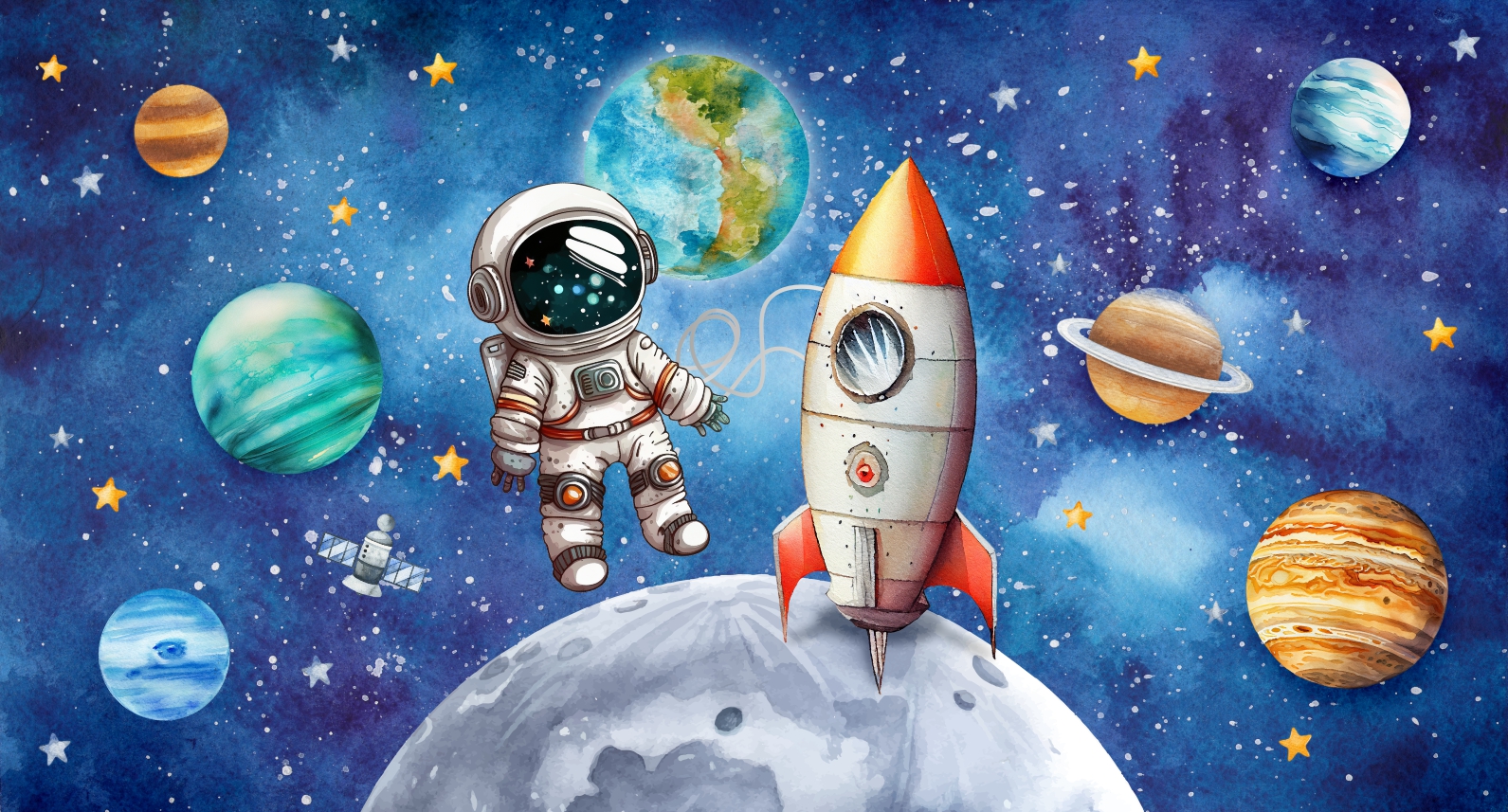 Capa do tema Astronauta — Gustavo Faggiani Design