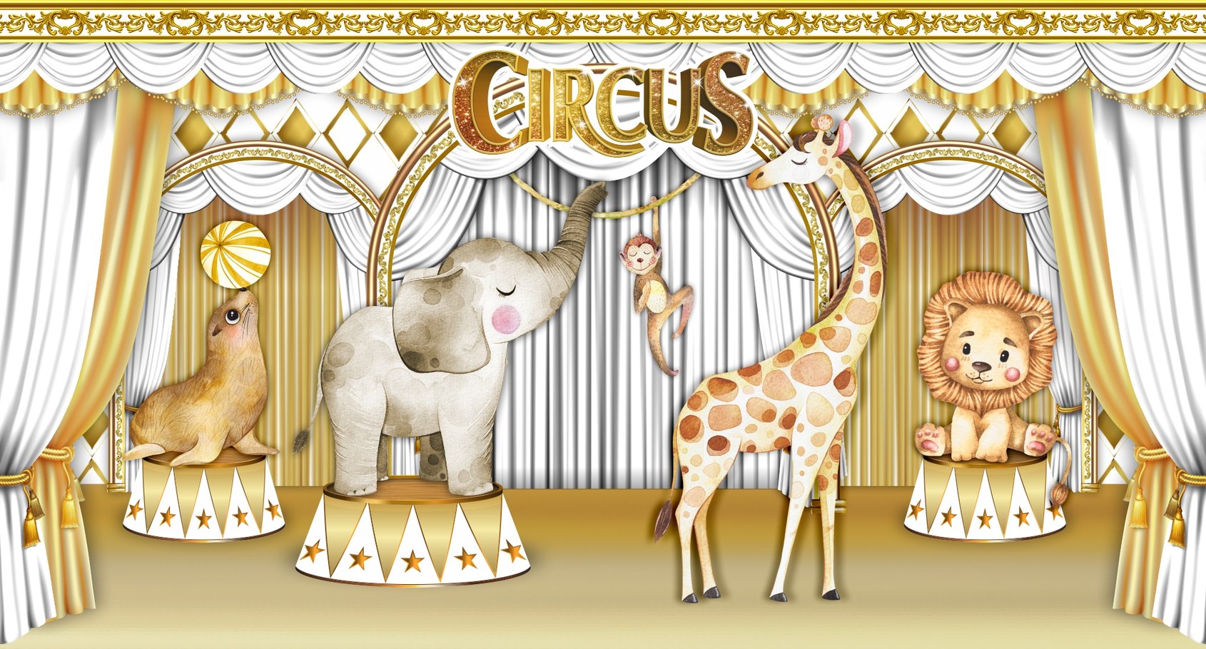 Capa do tema Circo Branco — Gustavo Faggiani Design