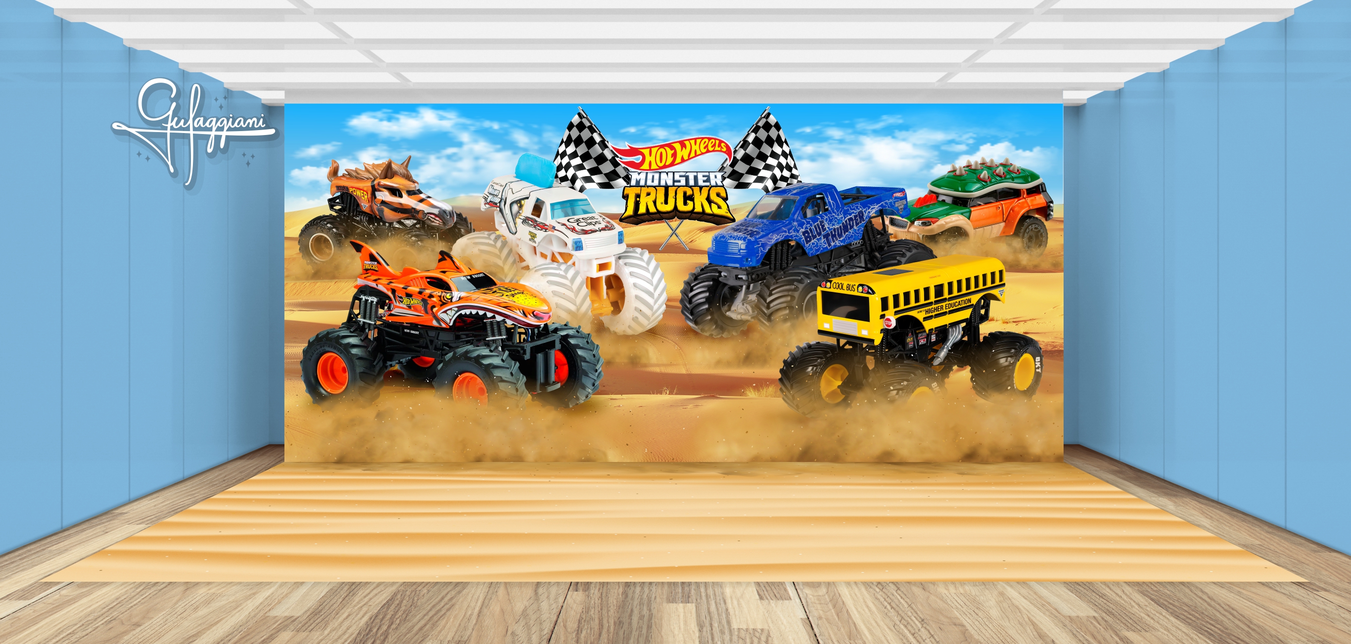 Capa do tema Monster Trucks — Gustavo Faggiani Design